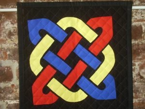 "Tri-Color Knot," 16 " by 16" "Tri-Color Knot," 16 " by 16"