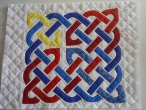 5 by 5 Celtic knot square, with four breaks 5 by 5 Celtic knot square, with four breaks
