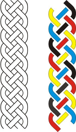 "2 by" open-ended knot "2 by" open-ended knot