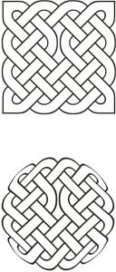 4 by 4 knot, one break 4 by 4 knot, one break