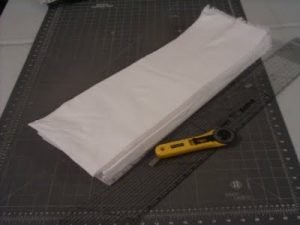 Stack of muslin strips Stack of muslin strips