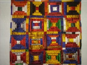 Norma's quilt quilted