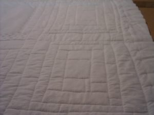 Stitch-in-the-ditch (from the back)