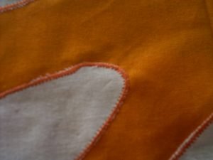 Topstitched edges