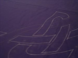 Traced stitching lines