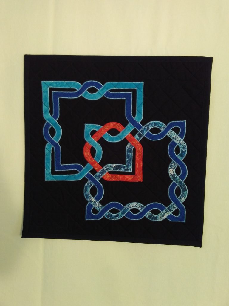 Intersecting Celtic knots.