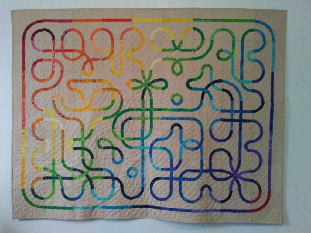 Multi-colored knotwork.