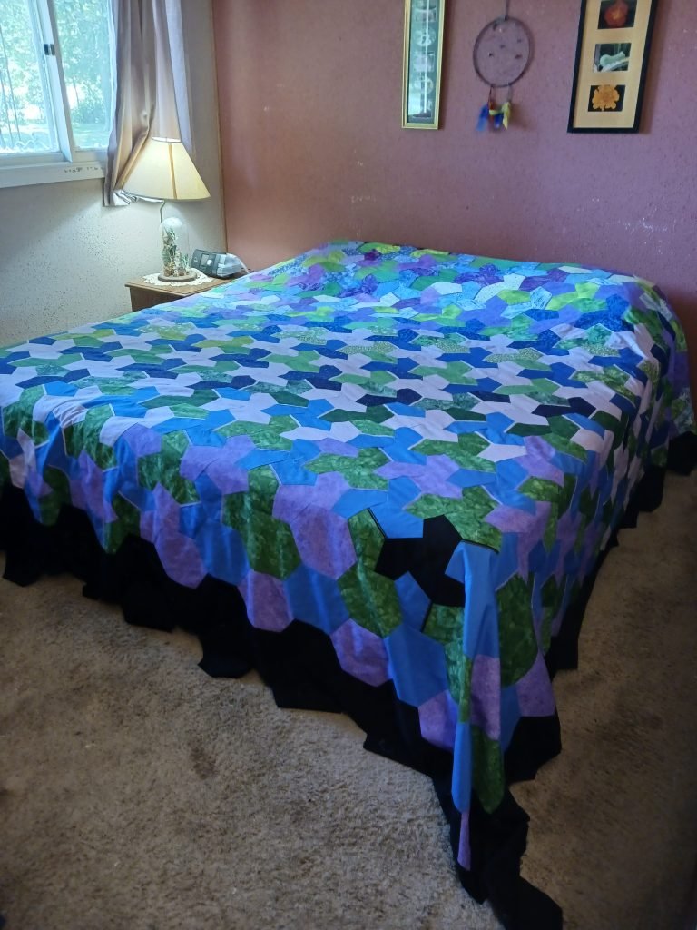 Propeller quilt.