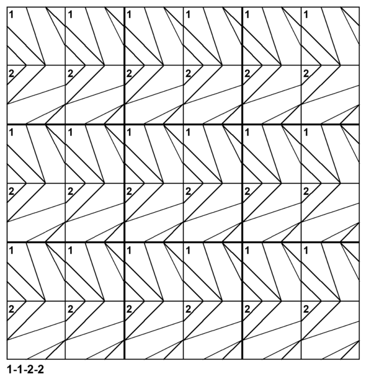 Tessellation pattern 1-1-2-2