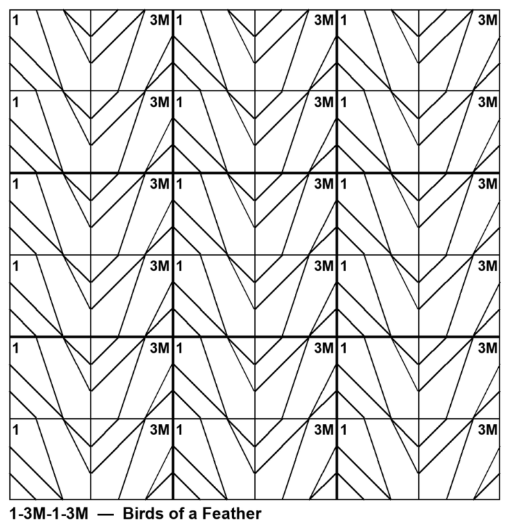 Tessellation pattern 1-3M-1-3M