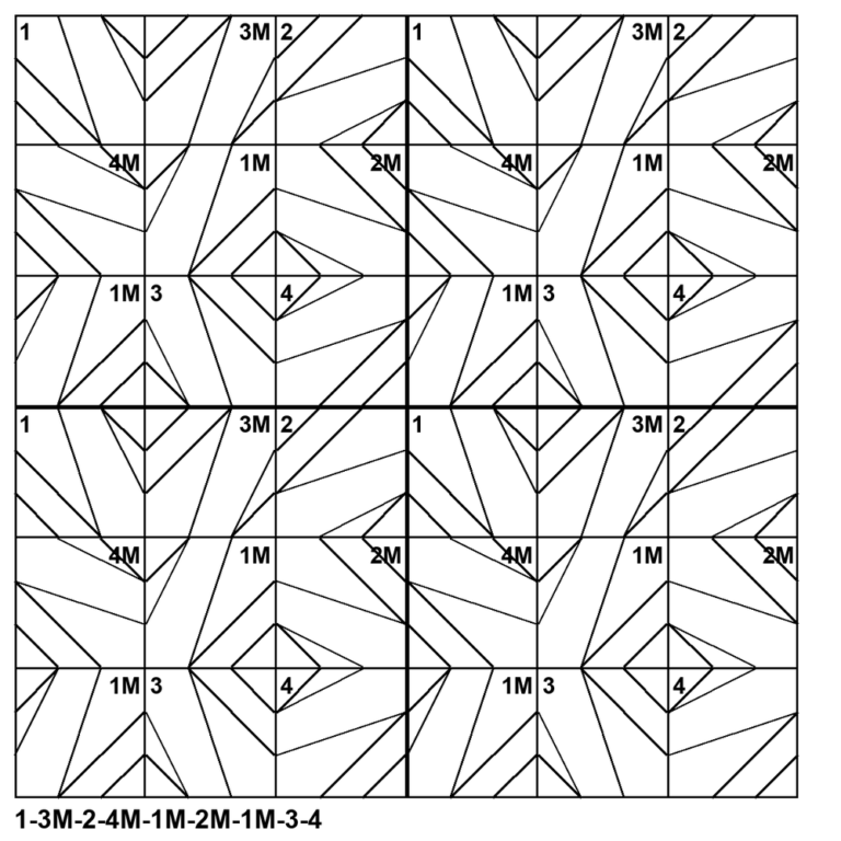 Shape Puzzle: 1-3M-2-4M-1M-2M-1M-3-4